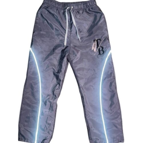 THE BEGINNING GREY NYLON TRACK PANTS