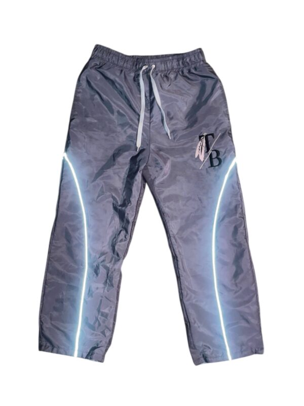 THE BEGINNING GREY NYLON TRACK PANTS