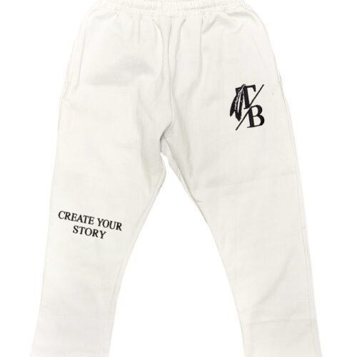 White "Create Your Story" Sweats