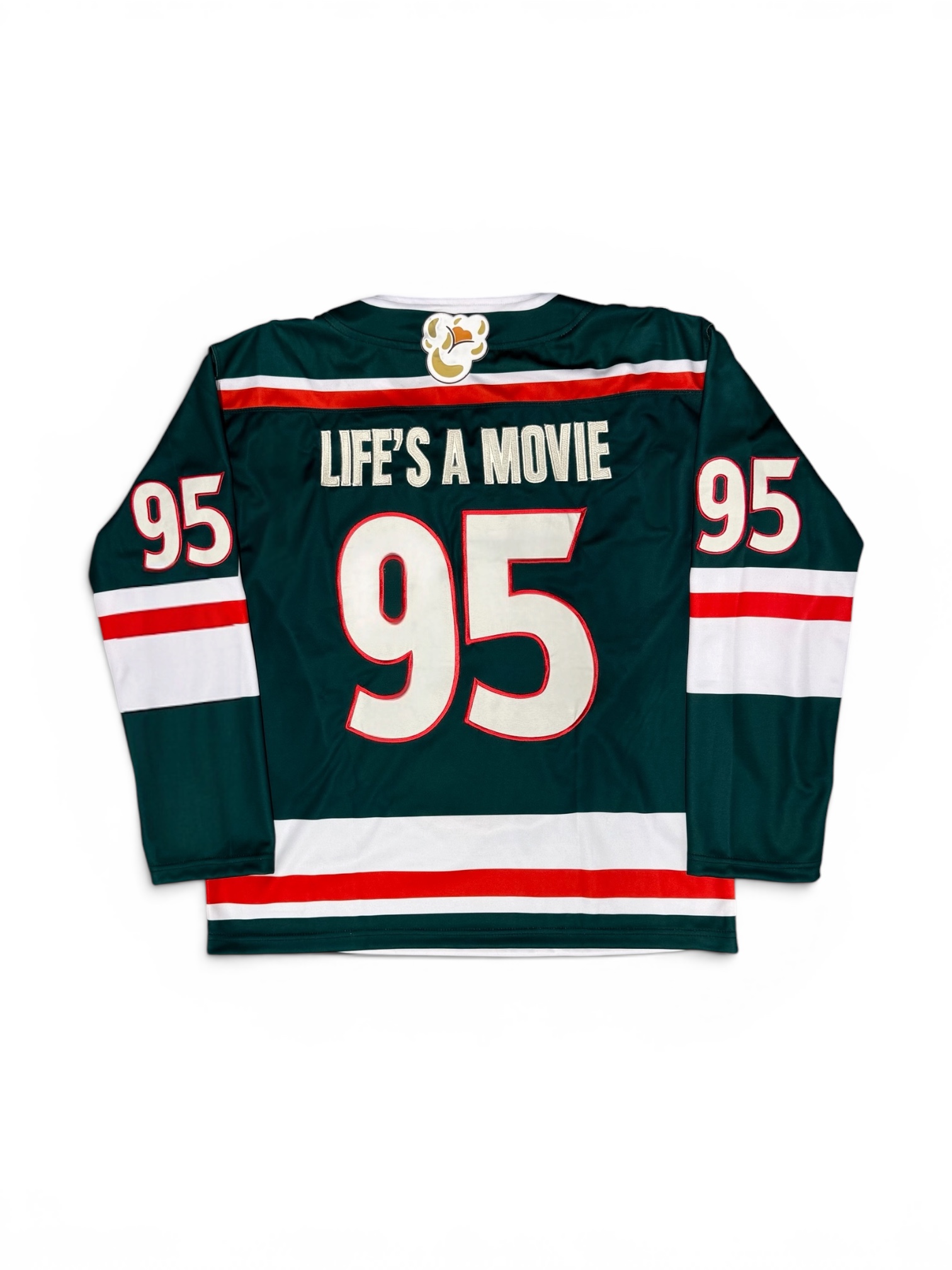 Green "Life's A Movie" Hockey Jersey - Image 2