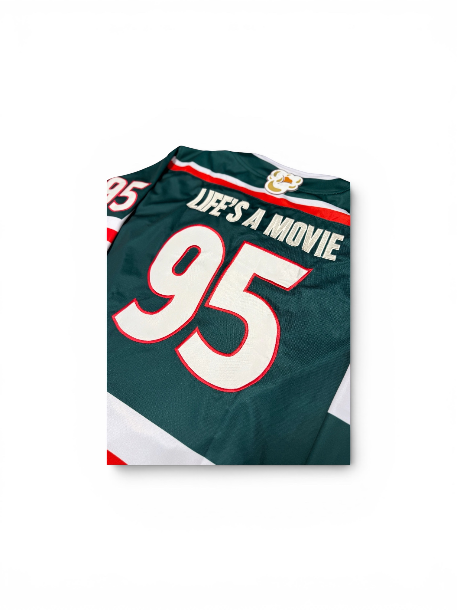 Green "Life's A Movie" Hockey Jersey - Image 4
