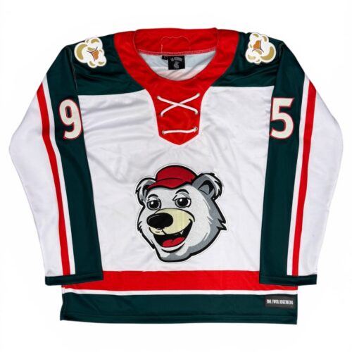 White "Life's A Movie" Hockey Jersey