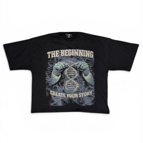 Black "Create Your Story" Box Tee